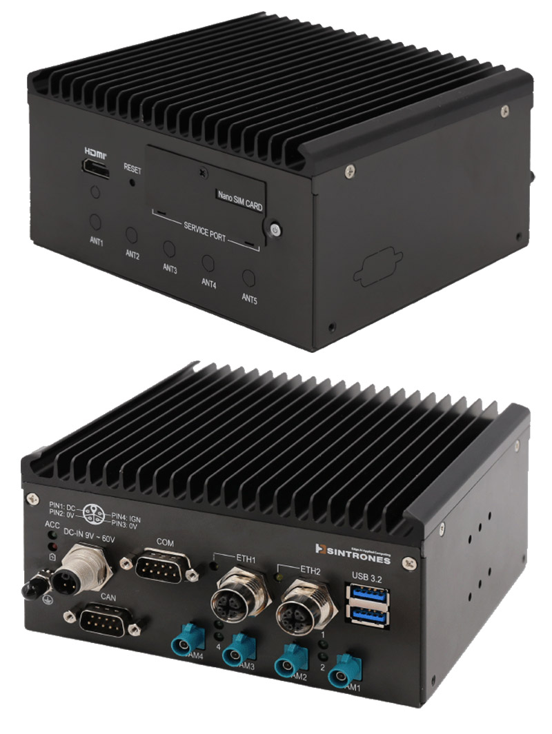 Sintrones IBOX-601-G2-01-ONX16 (NVIDIA Jetson Orin NX Fanless Edge AI, <b>16GB</B>)